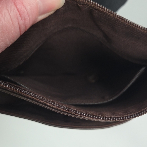 Small Dark Brown Fossil Leather Bag - Picture 15 of 16